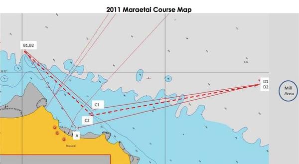 A map of the race course